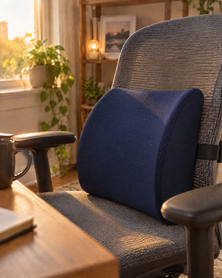 Memory Foam Lumbar Support Pillow for Desk Chair and Car