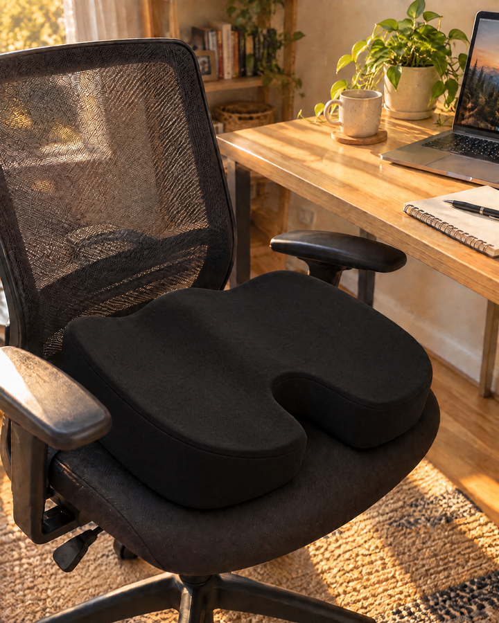 U-Shaped Memory Foam Seat Cushion for Office and Car
