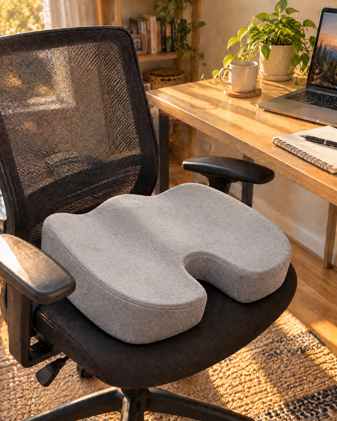 U-Shaped Memory Foam Seat Cushion for Office and Car