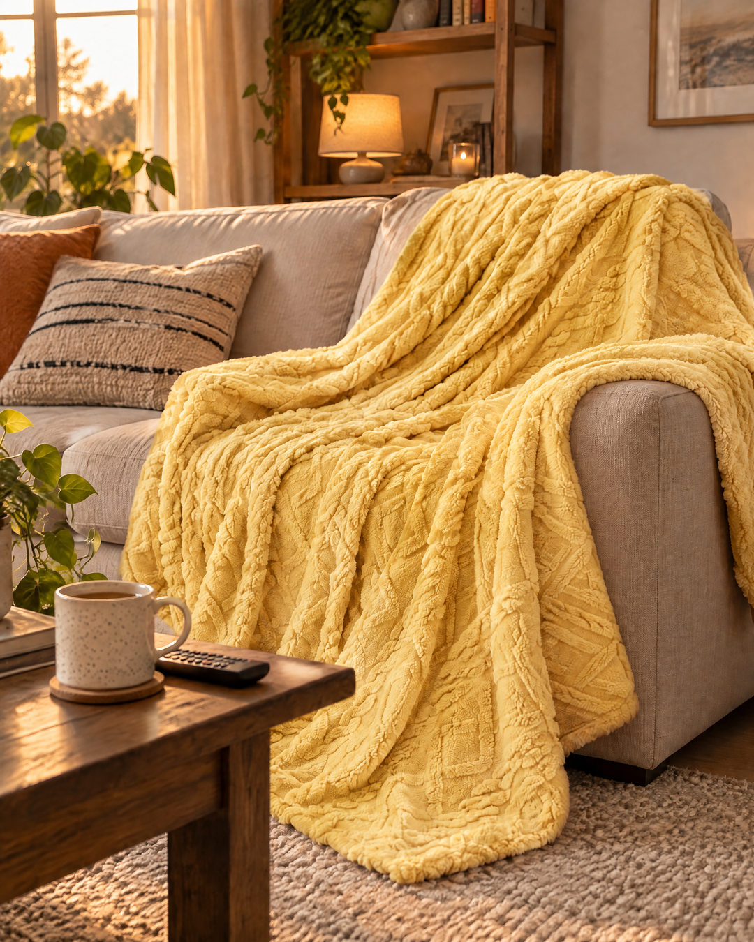 Fluffy Flannel Fleece Throw, Lightweight but Seriously Warm