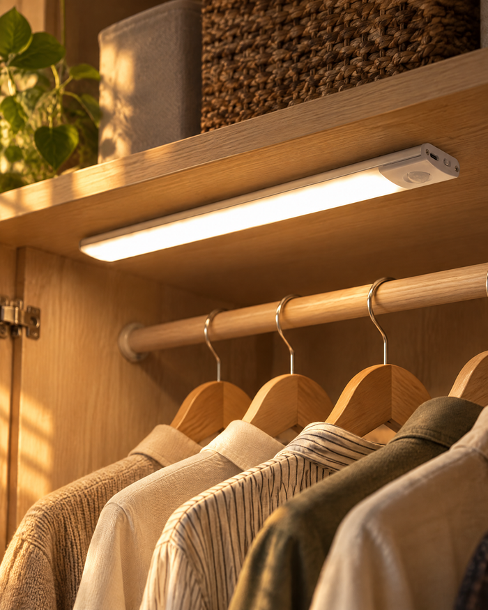 Hendrano™ Rechargeable Motion Sensor Closet Light – Magnetic Stick-On LED