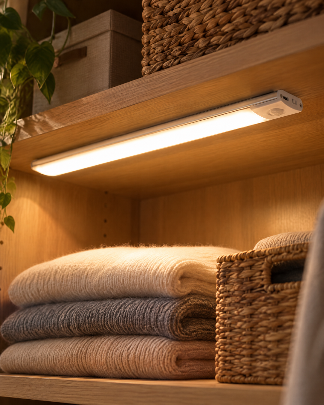 Rechargeable Motion Sensor Closet Light – Magnetic Stick-On LED