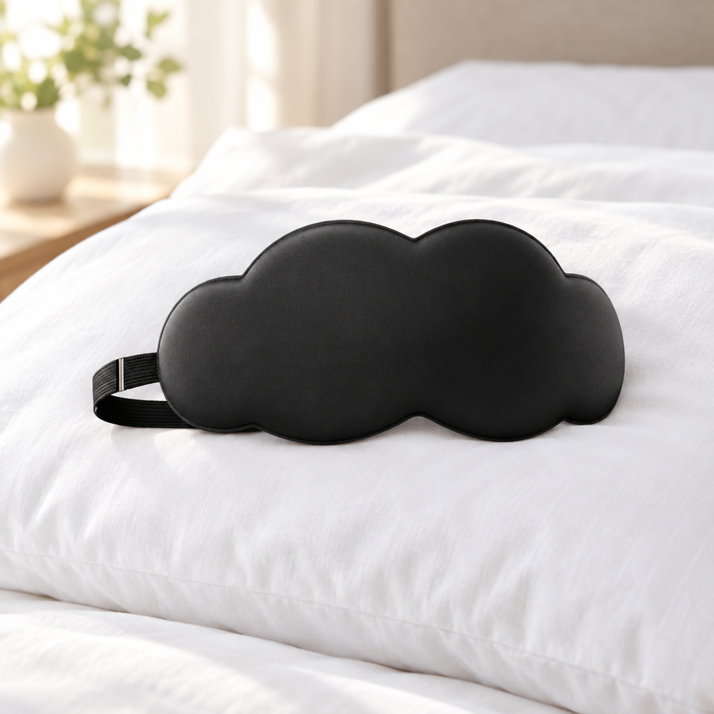 Contoured 3D Blackout Sleep Mask with Adjustable Strap
