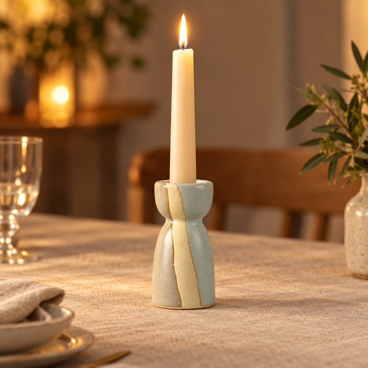 Hendrano™ Ceramic Taper Candle Holders in Modern Nordic Shapes