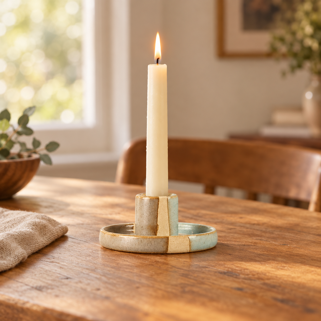 Hendrano™ Ceramic Taper Candle Holders in Modern Nordic Shapes