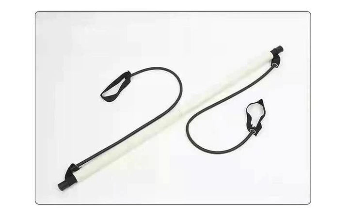 Portable Pilates Bar Kit with Resistance Bands and Foot Loops