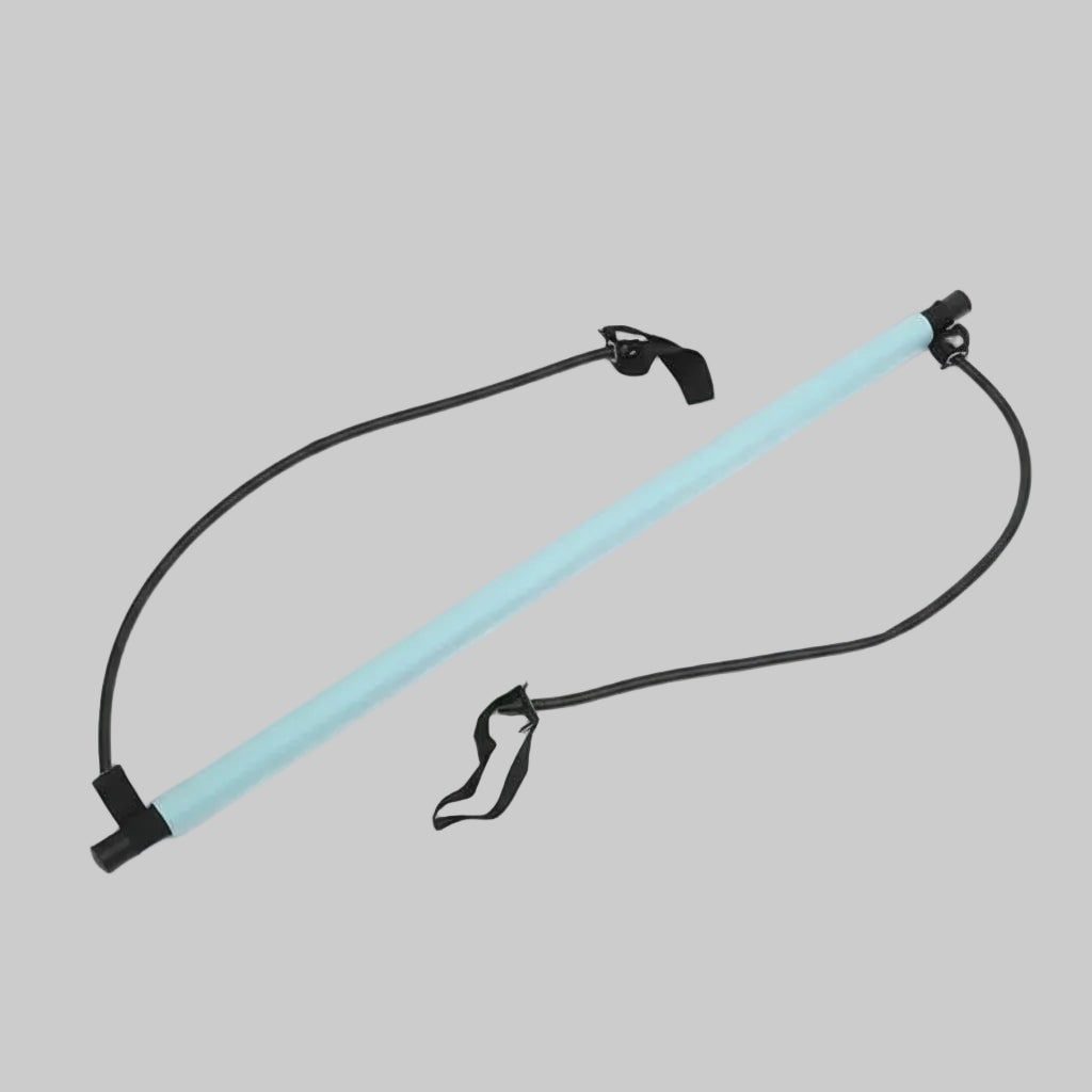 Portable Pilates Bar Kit with Resistance Bands and Foot Loops