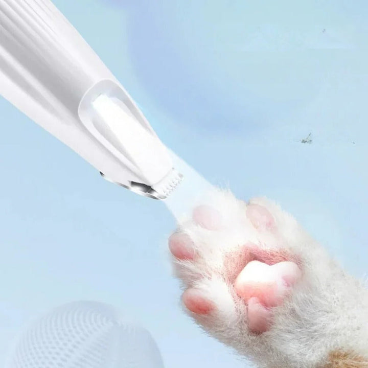 Cordless Pet Paw and Fur Trimmer with Rounded Safety Tips
