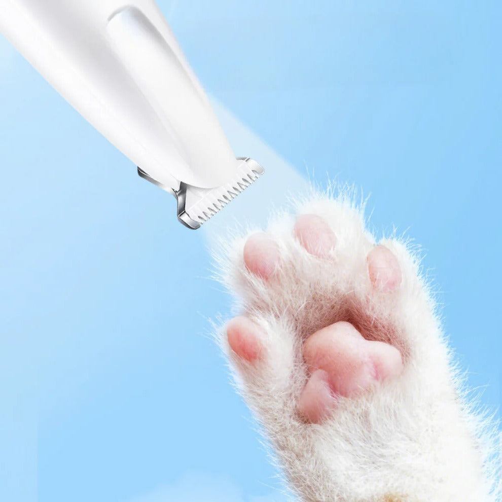 Cordless Pet Paw and Fur Trimmer with Rounded Safety Tips