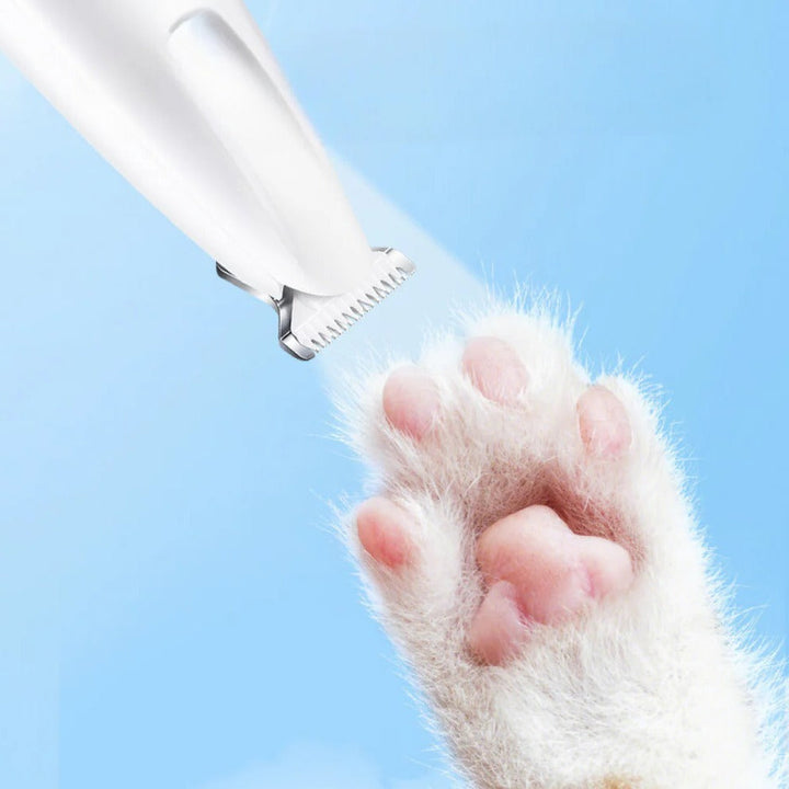 Cordless Pet Paw and Fur Trimmer with Rounded Safety Tips