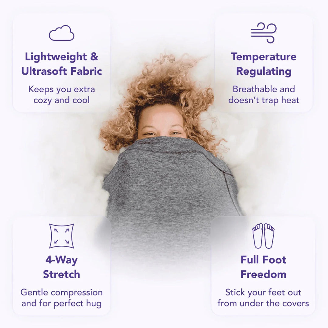 Wearable Adult Swaddle Blanket with Gentle Hug-Like Pressure