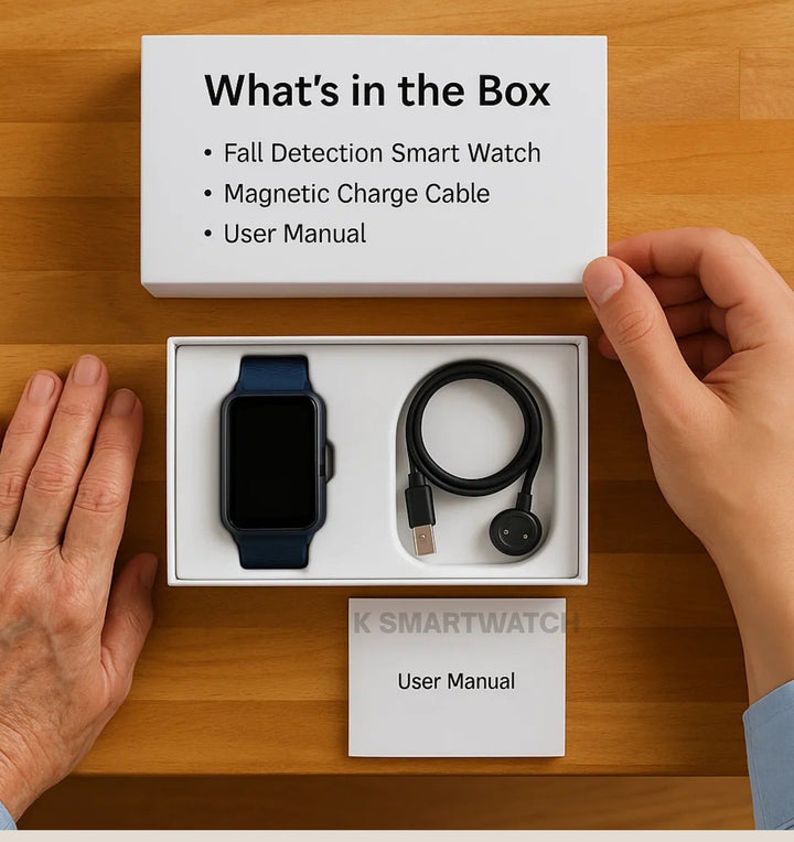 Hendrano™ Fall Detection Smartwatch for Seniors with GPS and SOS Calling