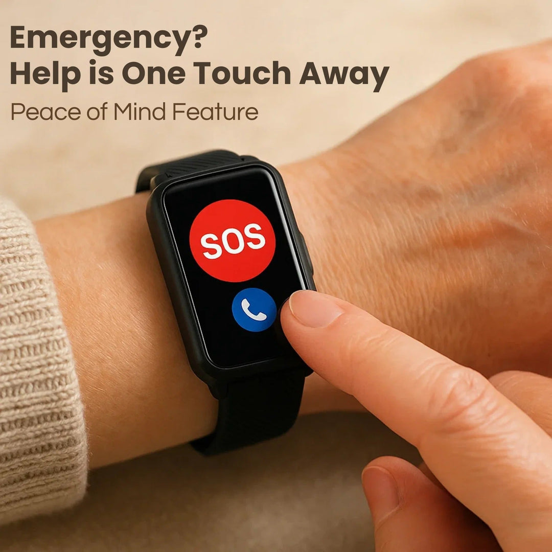 Hendrano™ Fall Detection Smartwatch for Seniors with GPS and SOS Calling