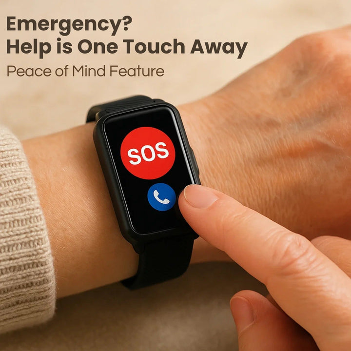Hendrano™ Fall Detection Smartwatch for Seniors with GPS and SOS Calling
