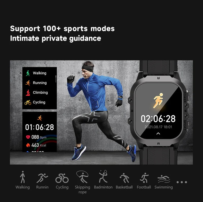Hendrano™ Waterproof Swim Smartwatch with Built-In Fitness Tracker