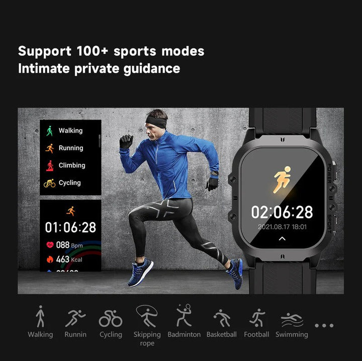 Hendrano™ Waterproof Swim Smartwatch with Built-In Fitness Tracker