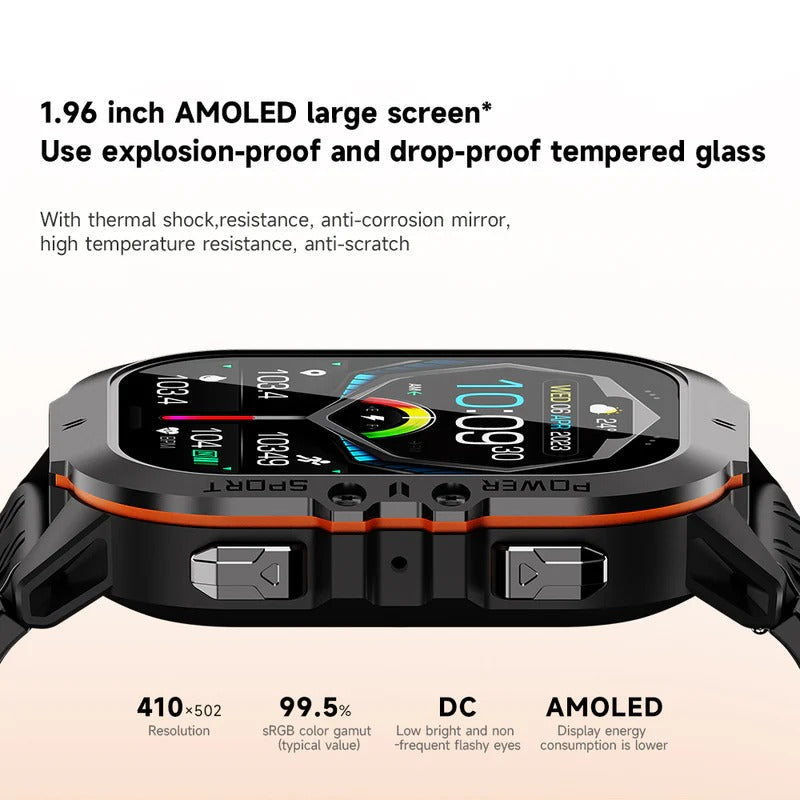 Hendrano™ Waterproof Swim Smartwatch with Built-In Fitness Tracker