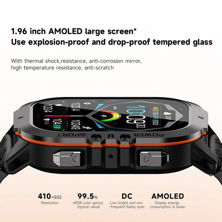 Hendrano™ Waterproof Swim Smartwatch with Built-In Fitness Tracker