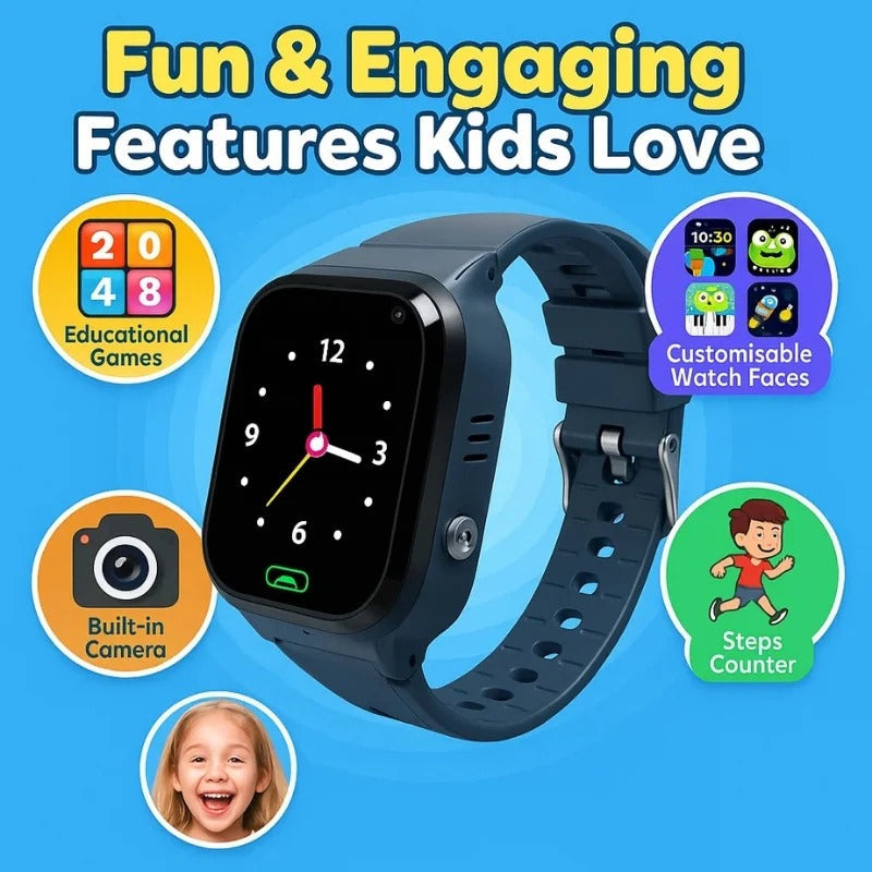 Hendrano™ Kids GPS Smart Watch with SOS Button and Two-Way Calling