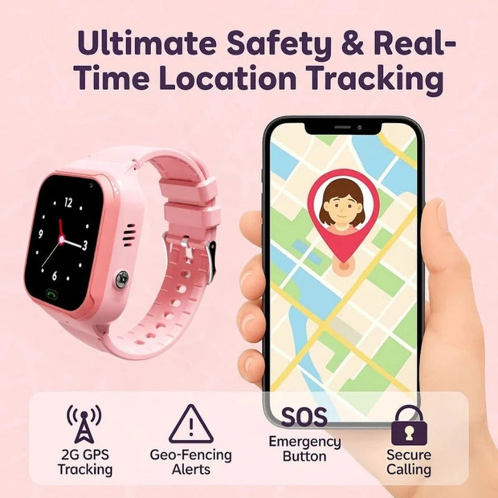Hendrano™ Kids GPS Smart Watch with SOS Button and Two-Way Calling