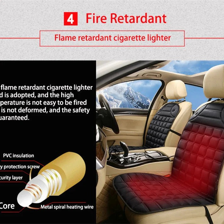 Hendrano™ Heated Car Seat Cushion with Smart Auto Shut-Off