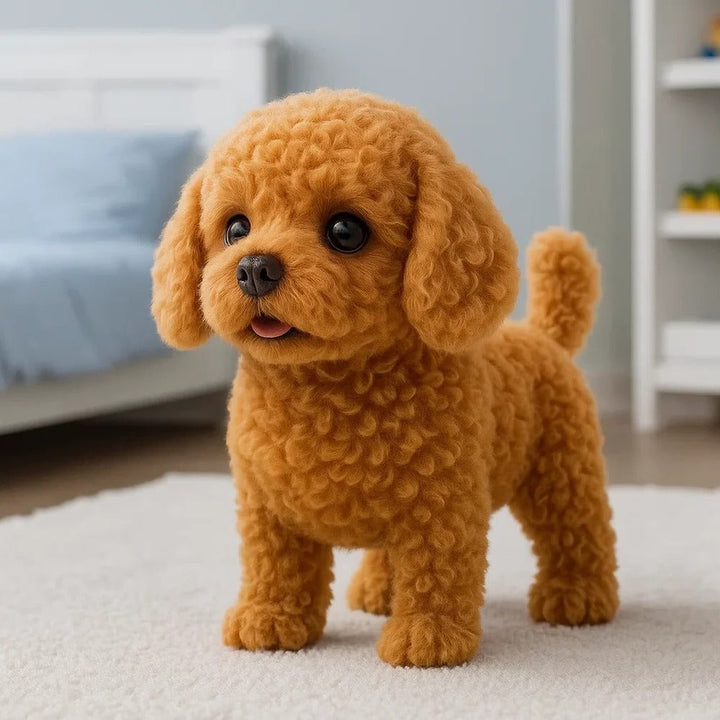 Interactive Plush Puppy Toy That Walks and Barks