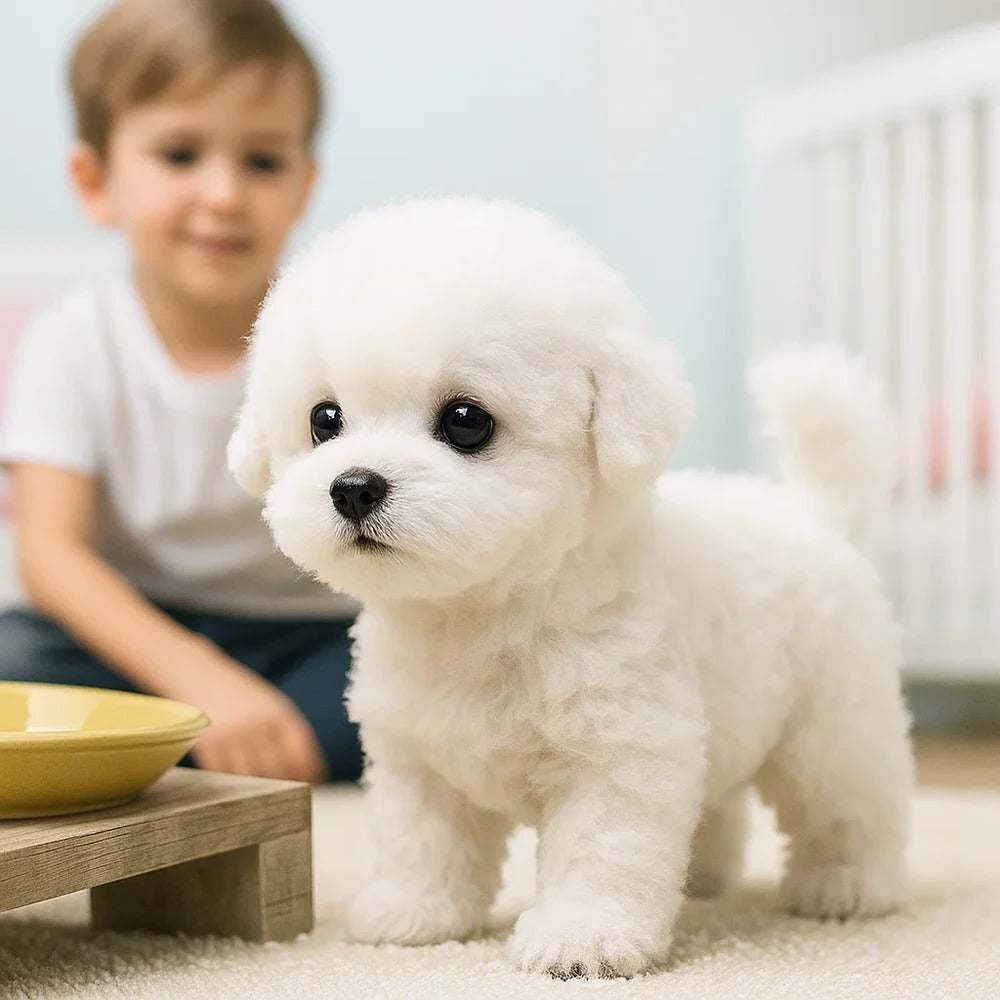Interactive Plush Puppy Toy That Walks and Barks