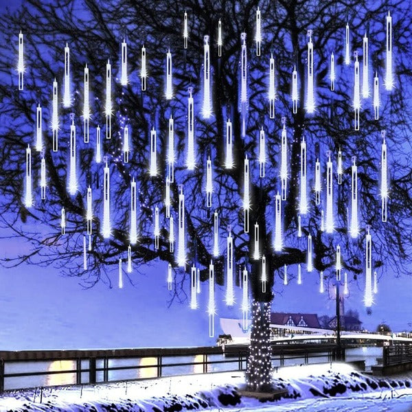 Hendrano™ LED Icicle Lights with Falling Snow Effect, 8 Tubes