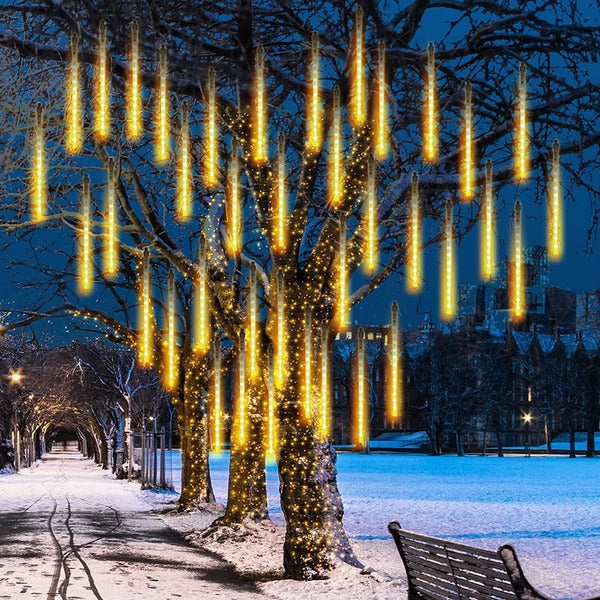 Hendrano™ LED Icicle Lights with Falling Snow Effect, 8 Tubes
