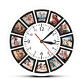 Hendrano™ Personalized Photo Collage Wall Clock with 12 Picture Slots
