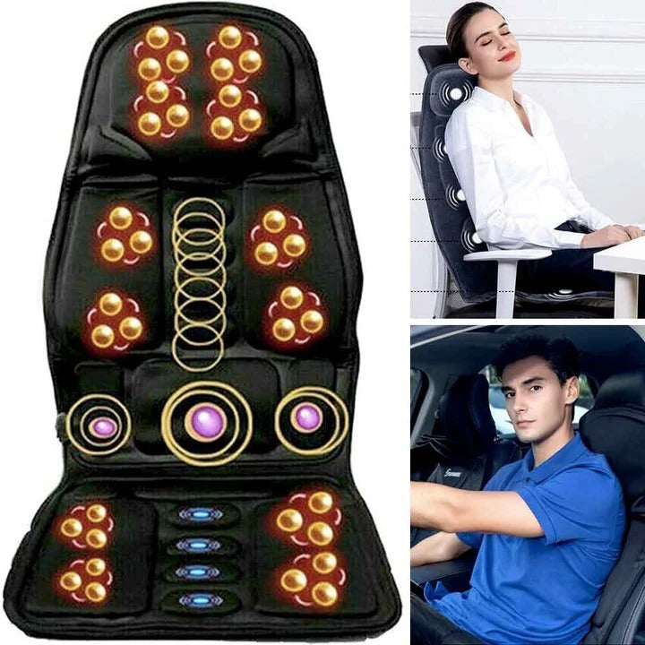 Hendrano™ Shiatsu Full Back Massage Cushion with Heat &amp; Neck Support