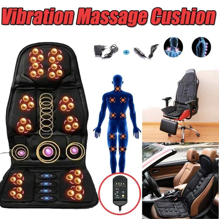 Hendrano™ Shiatsu Full Back Massage Cushion with Heat &amp; Neck Support