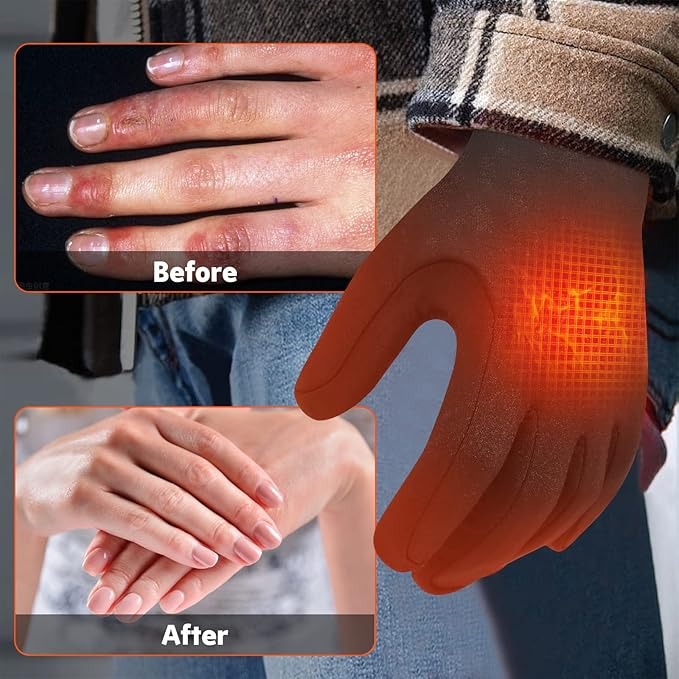 Hendrano™ Ultra-Thin Heated Glove Liners with Touchscreen Fingertips
