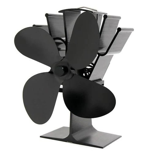 Hendrano™ Heat-Powered Wood Stove Fan with 4 Quiet Blades
