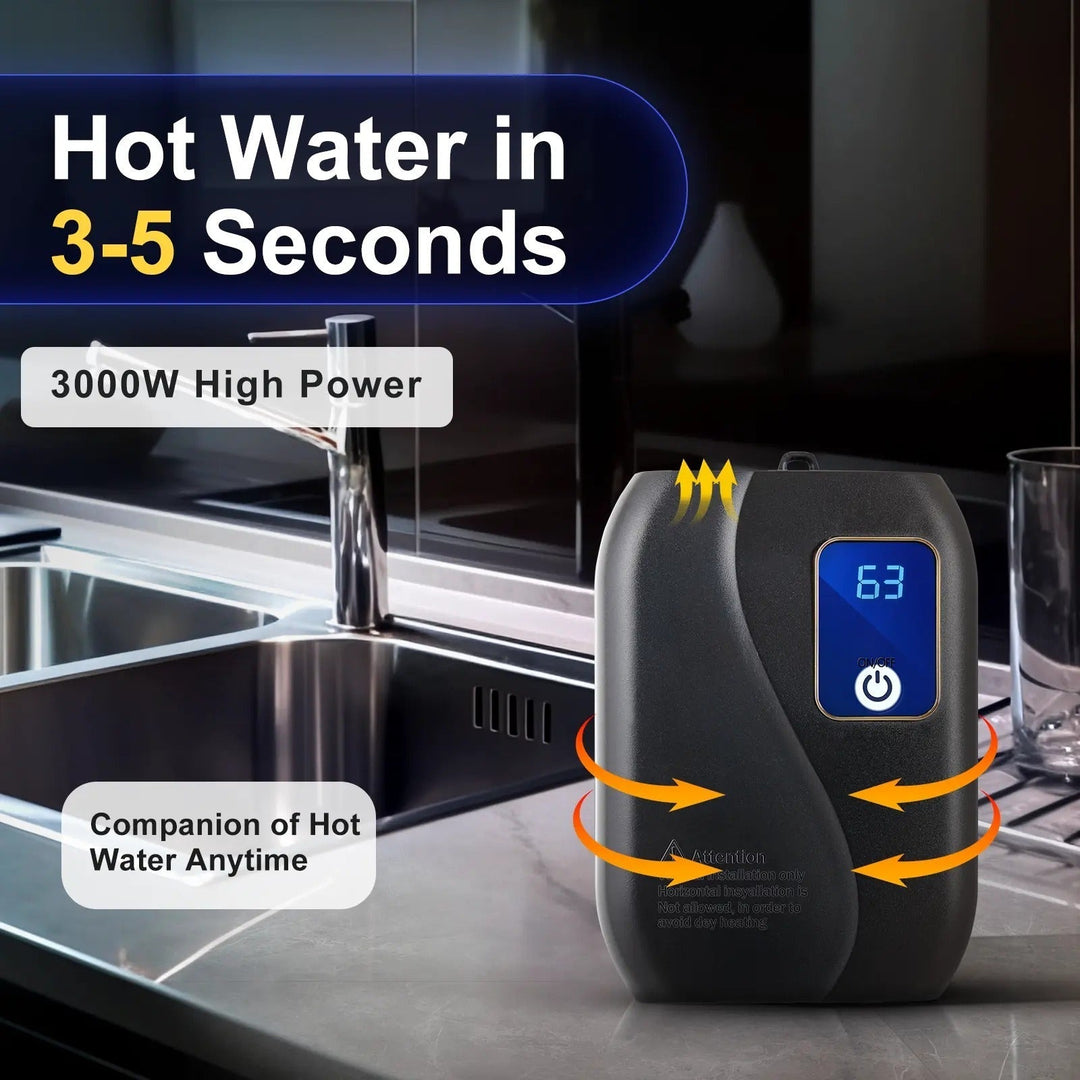 Hendrano™ Electric Tankless Water Heater with LED Display and Sensors