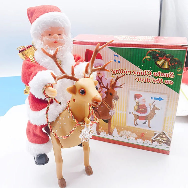 Hendrano™ Climbing Santa Christmas Decoration With Lights and Music