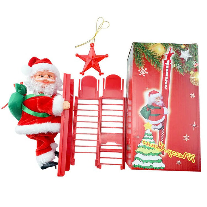 Hendrano™ Climbing Santa Christmas Decoration With Lights and Music