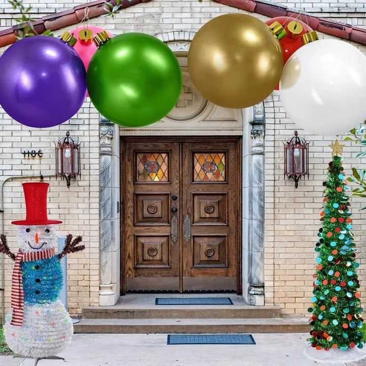 Hendrano™ Giant Inflatable Christmas Ball Ornament for Yard and Indoors