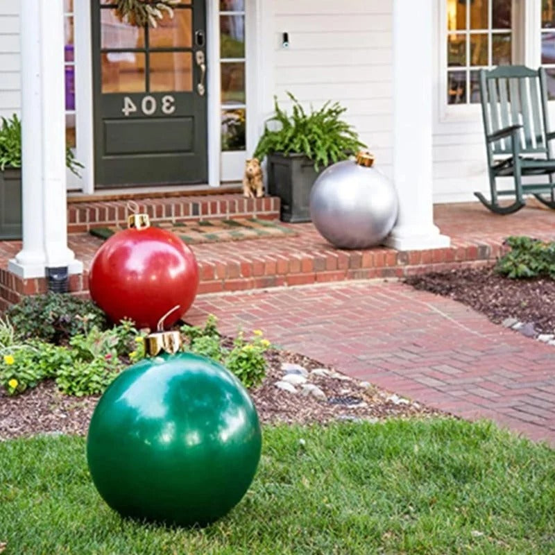 Hendrano™ Giant Inflatable Christmas Ball Ornament for Yard and Indoors