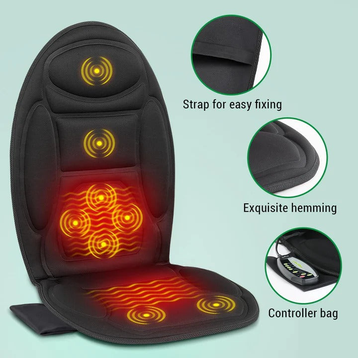 Hendrano™ Heated Vibrating Seat Cushion for Car and Office Chair