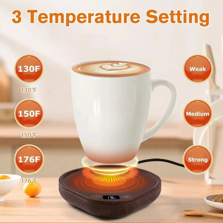 Hendrano™ Mug Warmer and Cup Set with 3 Heat Settings