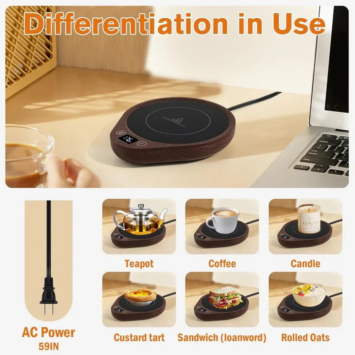 Hendrano™ Mug Warmer and Cup Set with 3 Heat Settings