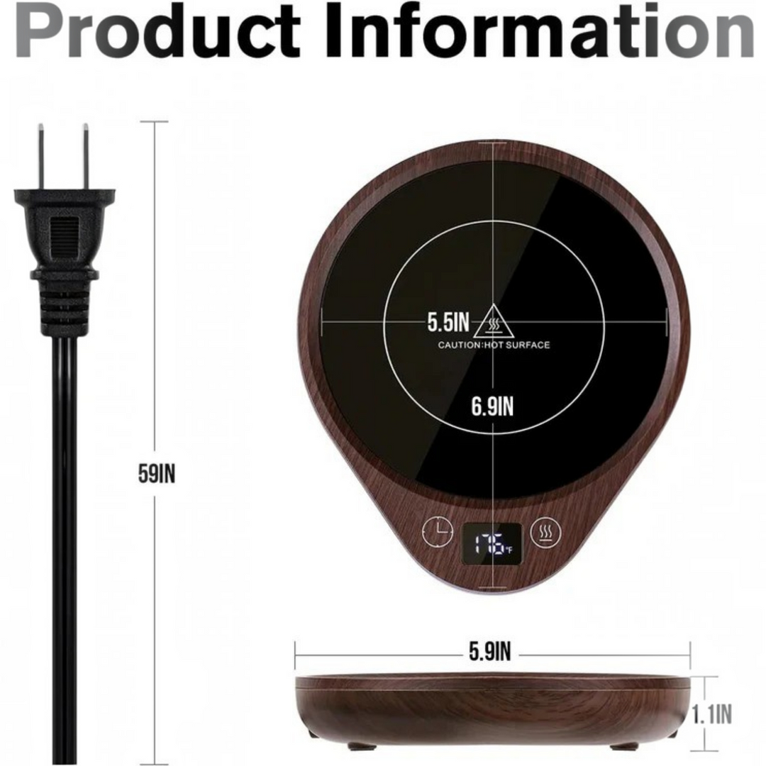 Hendrano™ Mug Warmer and Cup Set with 3 Heat Settings