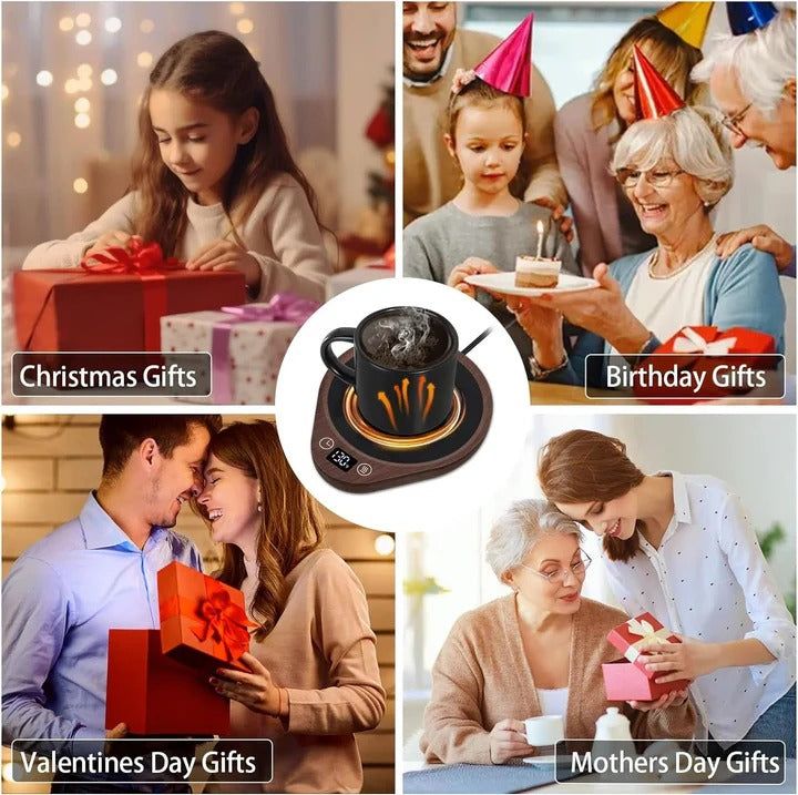 Hendrano™ Mug Warmer and Cup Set with 3 Heat Settings