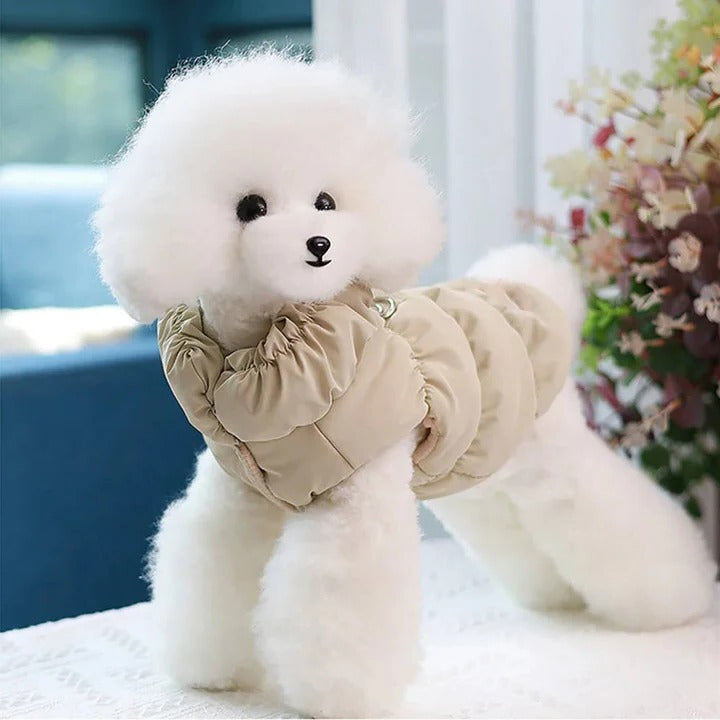 Hendrano™ Fleece-Lined Winter Dog Jacket with Leash Ring and High Collar