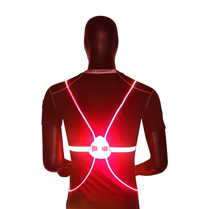 LED Light-Up Safety Vest with 360° Visibility for Running &amp; Biking