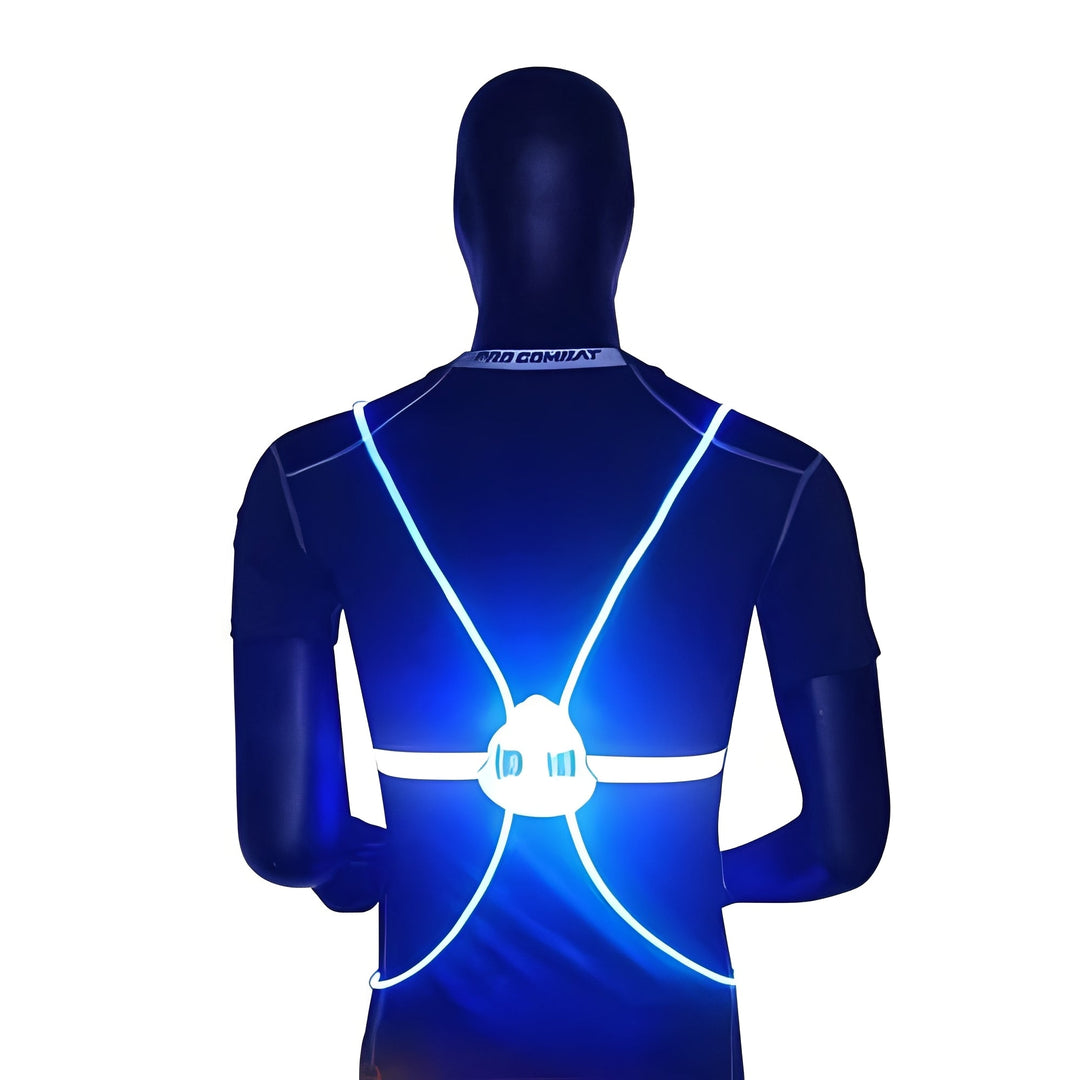 LED Light-Up Safety Vest with 360° Visibility for Running &amp; Biking