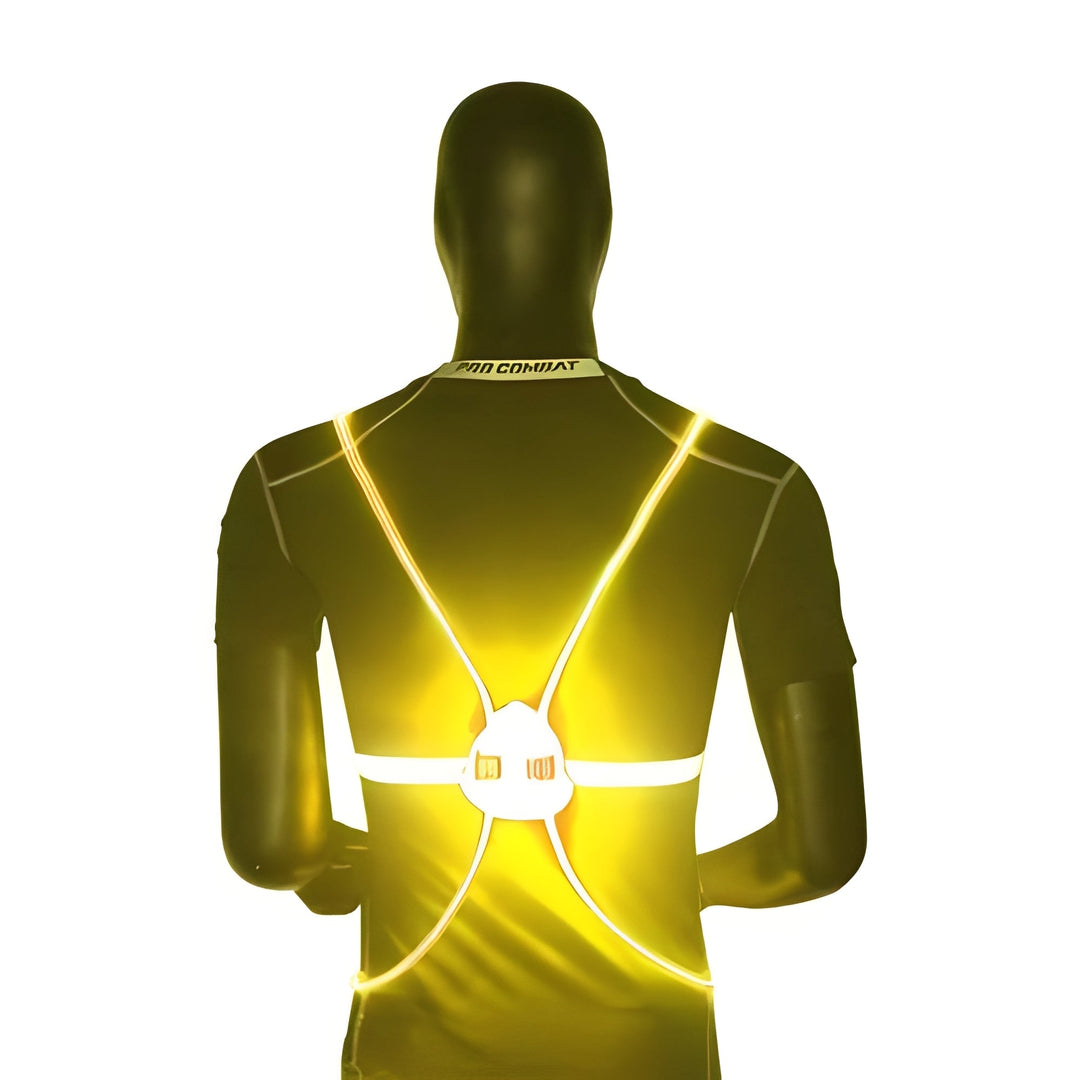 LED Light-Up Safety Vest with 360° Visibility for Running &amp; Biking