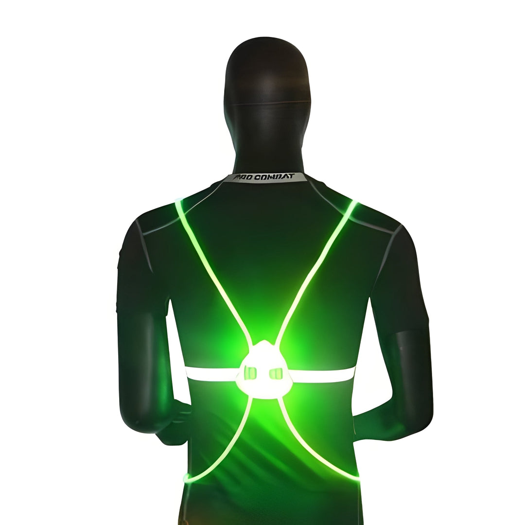 LED Light-Up Safety Vest with 360° Visibility for Running &amp; Biking