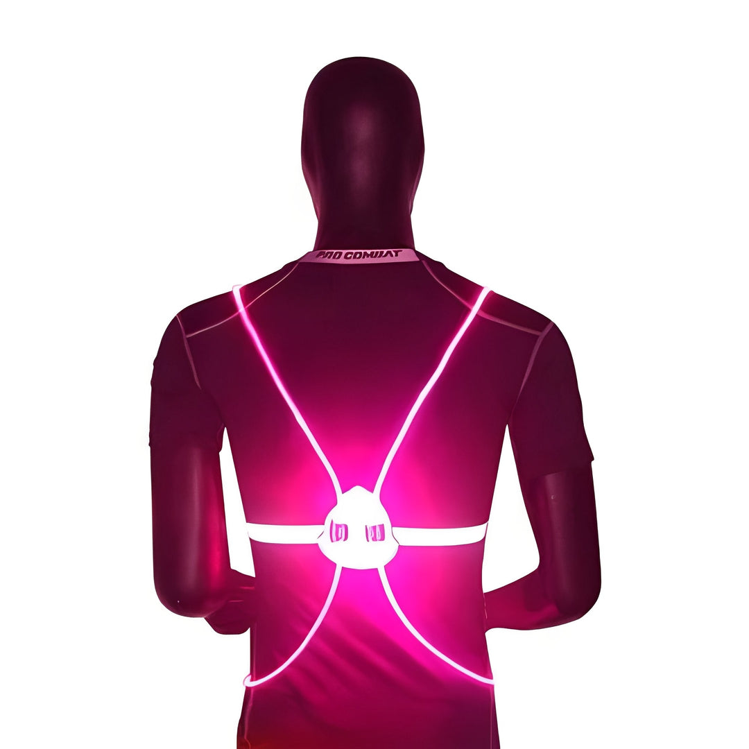 LED Light-Up Safety Vest with 360° Visibility for Running &amp; Biking